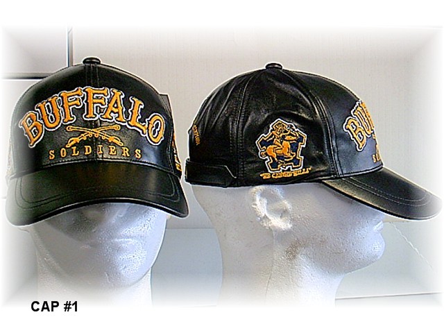 BUFFALO SOLDIERS LEATHER CAP